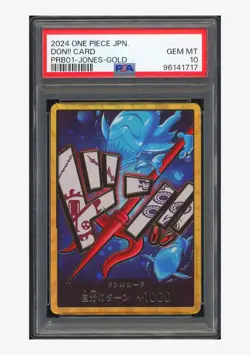 One Piece PSA 10 Don!! Card 2024 PRB01 Jones Gold Japanese - Image 1