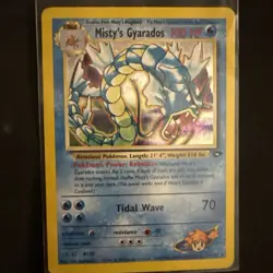 Pokemon TCG Misty's Gyarados Holo Rare Card #13/132 Gym Challenge - Image 1