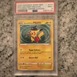 Special Delivery Pikachu SWSH074 SWSH: Sword & Shield Promo Cards Holo - Image 1