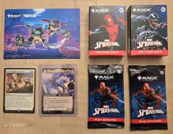 Magic The Gathering Spider-Man Decks Sealed Promo Card Ninja Turtles MTG NYCC - Image 1