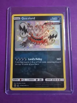 Pokemon Card Guzzlord SV26/SV94 SM Hidden Fates Baby Shiny Holo Rare - Image 1