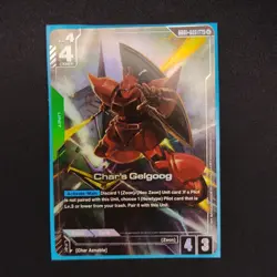 Char’s Gelgoog - Newtype Rising GD01-023 LR+ - NM / Mint Gundam Card Game - Image 1
