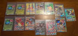 Lor of 13 Jumbo Pokemon Cards Charizard Tag Team GX ex Venusaur Greninja NM LP - Image 1
