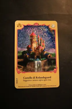 Bella Sara Trading Card - Royalty- Foil S53/55 Rolandsgaard Castle - ITALIAN - Image 1