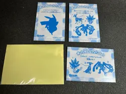 Pokemon Legend Of XYZ Zygarde Bromide Holo Card & Sticker Lot Japan - Image 4