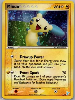 Minun 6/12 Holo EX Trainer Kit 2: Plusle & Minun - Pokemon Card - NM - Image 1