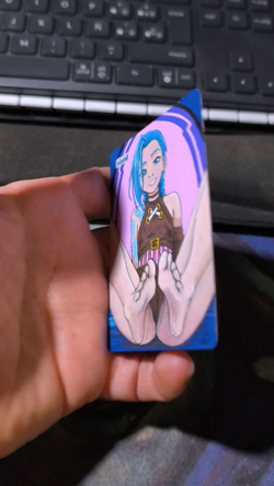 Mtg Hand Painted Altered Art ISLAND - JINX - by Iban Bengoetxea - Image 2