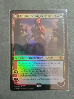 Arlinn, The Pack's Hope NM/M* FOIL Innistrad Midnight Hunt 211 PROMO 🔥 - Image 1