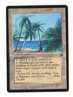 Magic the Gathering Legends Tolaria MTG Uncommon Legendary Land NM - Image 1