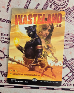 MTG Wasteland Borderless Secret Lair Encyclopedia of Magic NM - Image 1