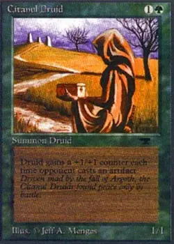 1x Citanul Druid Heavy Play, English Antiquities MTG Magic - Image 1