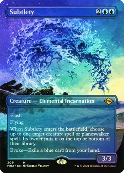 1 x FOIL Subtlety (Borderless) 309 Modern Horizons 2 MH2 NM Mythic 309 - Image 1