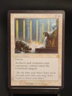 Magic The Gathering - Ravnica Remastered - Blind Obedience - Retro Frame - Image 1