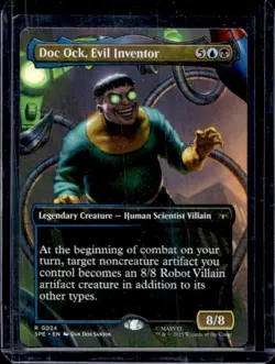 2025 Magic The Gathering Marvel Spider-Man Doc Ock Evil Inventor Rare #0024 - Image 1