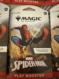Magic: The Gathering Marvel Spider-Man Play Booster Pack Sealed LOT OF SEVEN (7) - Image 2
