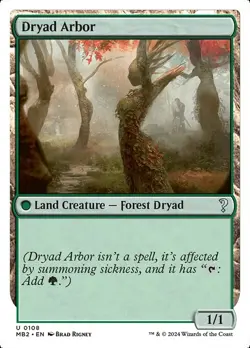 Dryad Arbor (White Border) - Mystery Booster 2 - U - #108 - NM - Image 1