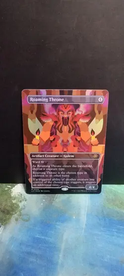 Magic The Gathering The Lost Caverns of Ixalan Roaming Throne Borderless Foil - Image 1