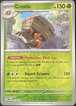 Crustle 012/182 Sv10: Destined Rivals Reverse Holo - Pokemon Card - Image 1