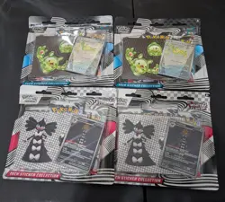 Pokemon Black Bolt and White Flare Tech Sticker Collection Set of 4 - Image 1