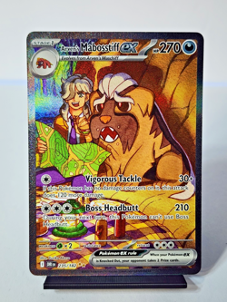 Pokemon TCG Arven's Mabosstiff EX #235/182 Sv10: Destined Rivals SAR Full Art - Image 1