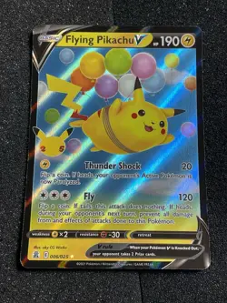 Pokemon TCG Flying Pikachu V Celebrations 006/025 Holo Ultra Rare LP (a) - Image 1