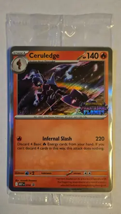 Pokemon Sealed Prerelease Promos Staff Set of 4 Phantasmal Flames - Image 1