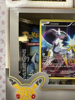Pokemon TCG Generations Mythical Collection ARCEUS Pin Box 2016 20th Anniversary - Image 5