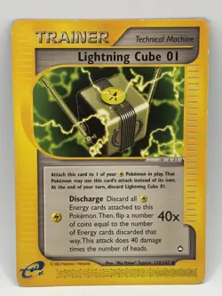 Pokemon - Lightning Cube 01 - 127/147 - Uncommon - Aquapolis TCG - Image 1