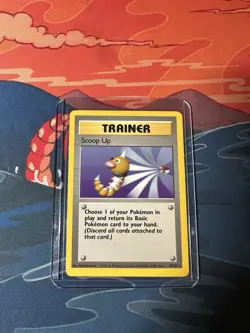 Scoop Up Trainer 78/102 Rare Pokemon 1999 Unlimited Base Set WOTC LP- - Image 1