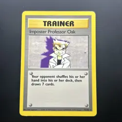 Impostor Professor Oak 73 WOTC Pokemon Vintage Base Set - Image 1