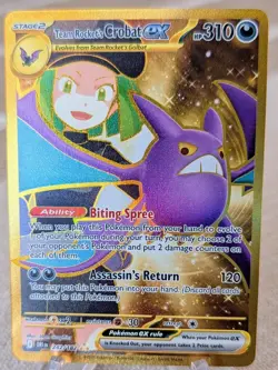 2025 Pokemon SV Destined Rivals - DRI EN Team Rocket's Crobat ex #242/182 - Image 1