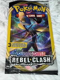 Pokemon TCG Sword & Shield Rebel Clash Sleeved Booster Pack Sealed New - Image 4