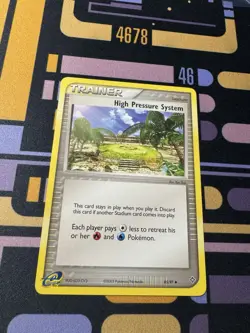 HIGH PRESSURE SYSTEM TRAINER EX DRAGON POKEMON CARD 85/97 LP - Image 1