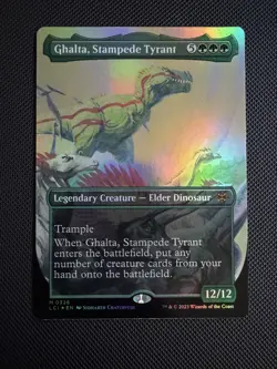 Ghalta, Stampede Tyrant (Borderless) -Foil NEAR MINT MTG - Image 1