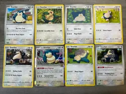 Snorlax Pokemon Card Collection Lot Of 8 With Holo - Image 1