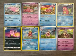 Slowpoke Slowbro Slowking Pokemon Card Collection Lot Of 16 With Holo + Reverses - Image 2