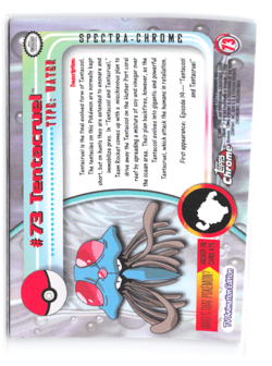 Topps Chrome 2000 Tentacruel Pokemon Card #73 Holo NM SPECTRA - Image 2