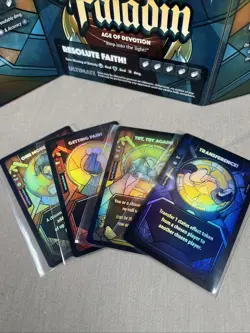Dice Throne Paladin Alt Art--Promo Pack with 4 Foil Art Cards, Age of Devotion - Image 5