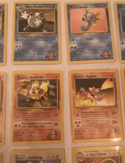Lot of 14 Gym Heroes Set Pokemon Cards - Image 4