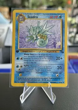 1999 Pokemon TCG Seadra Fossil Card 42/62 1st Edition Unlimited Uncommon - Image 3
