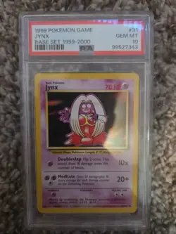 1999 Pokemon Jynx Card #31 Gem Mint 10 Base Set Holofoil Graded - Image 1