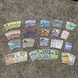 Pokemon Black Bolt White Flare Full Art, EX, Pokeball, reverse holos card lot - Image 1