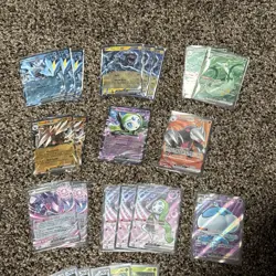 Pokemon Black Bolt White Flare Full Art, EX, Pokeball, reverse holos card lot - Image 3