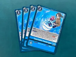Unique Emblem: Poseidia Lagoon BT22-096 Playset Cyber Eden Digimon Card Game x4 - Image 1