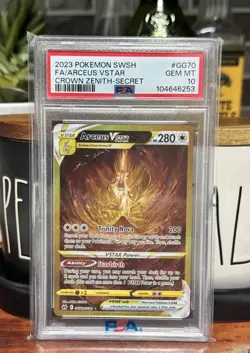 Arceus VSTAR GG70 Crown Zenith English Gold Card Gem Mint PSA 10 - Image 2