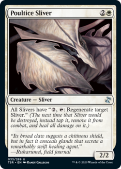 Poultice Sliver FOIL Time Spiral Remastered PLD White Uncommon MTG CARD ABUGames - Image 1