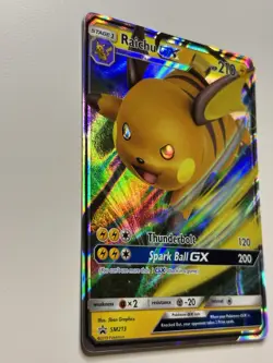 Raichu GX SM213 Holo Black Star Promo Pokemon Card - Image 2
