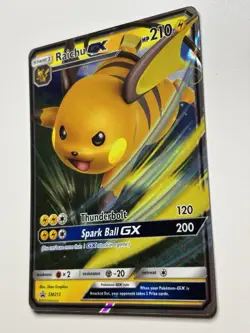 Raichu GX SM213 Holo Black Star Promo Pokemon Card - Image 3