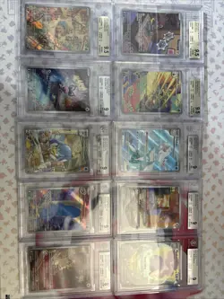Pokemon 10x Graded Card Lot All illustration rares Beckett Bgs #5 - Image 1