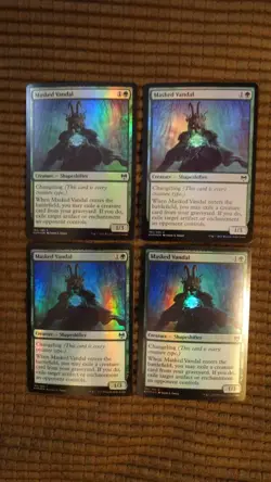 Magic: the Gathering / MtG Foil Masked Vandal x4 Kaldheim - Image 1